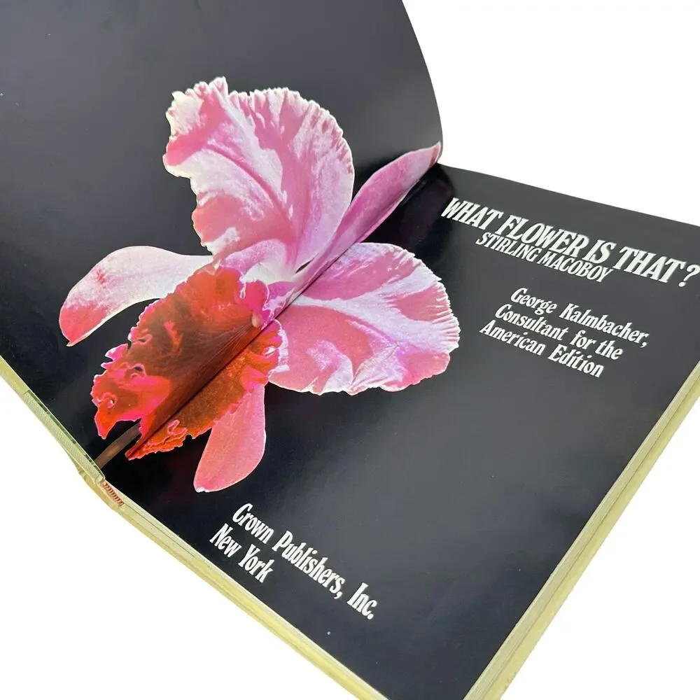 What Flower Is That? Stirling Macoboy 1973 Hardcover Photography Flower ID Book